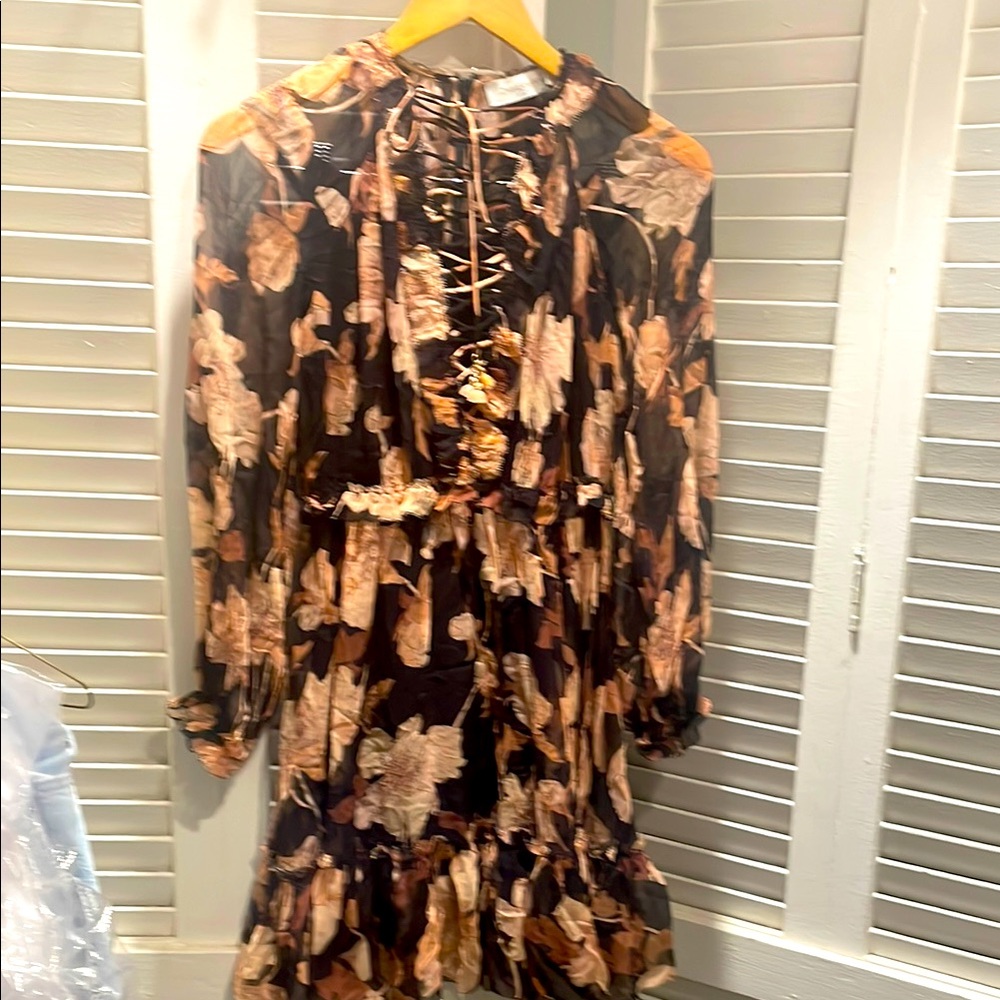 ZIMMERMAN  Floral Long Sleeve Dress